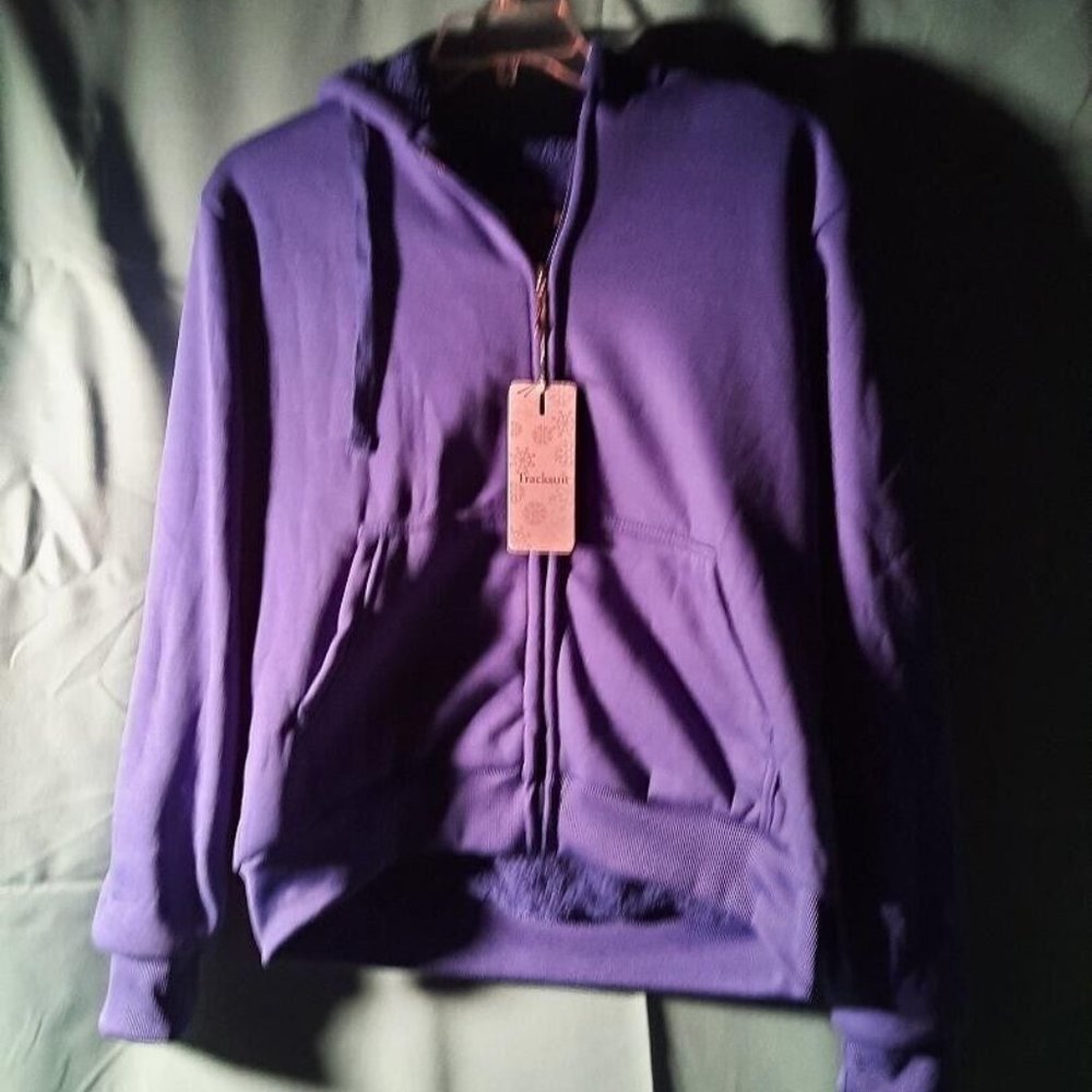 NEW ! TrackSuit Women Sweater Blue Size XL New